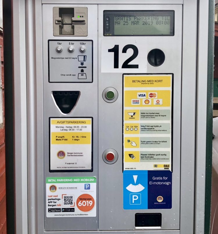 Stoltzen parkering – Parkeringsautomaten ved Mulen